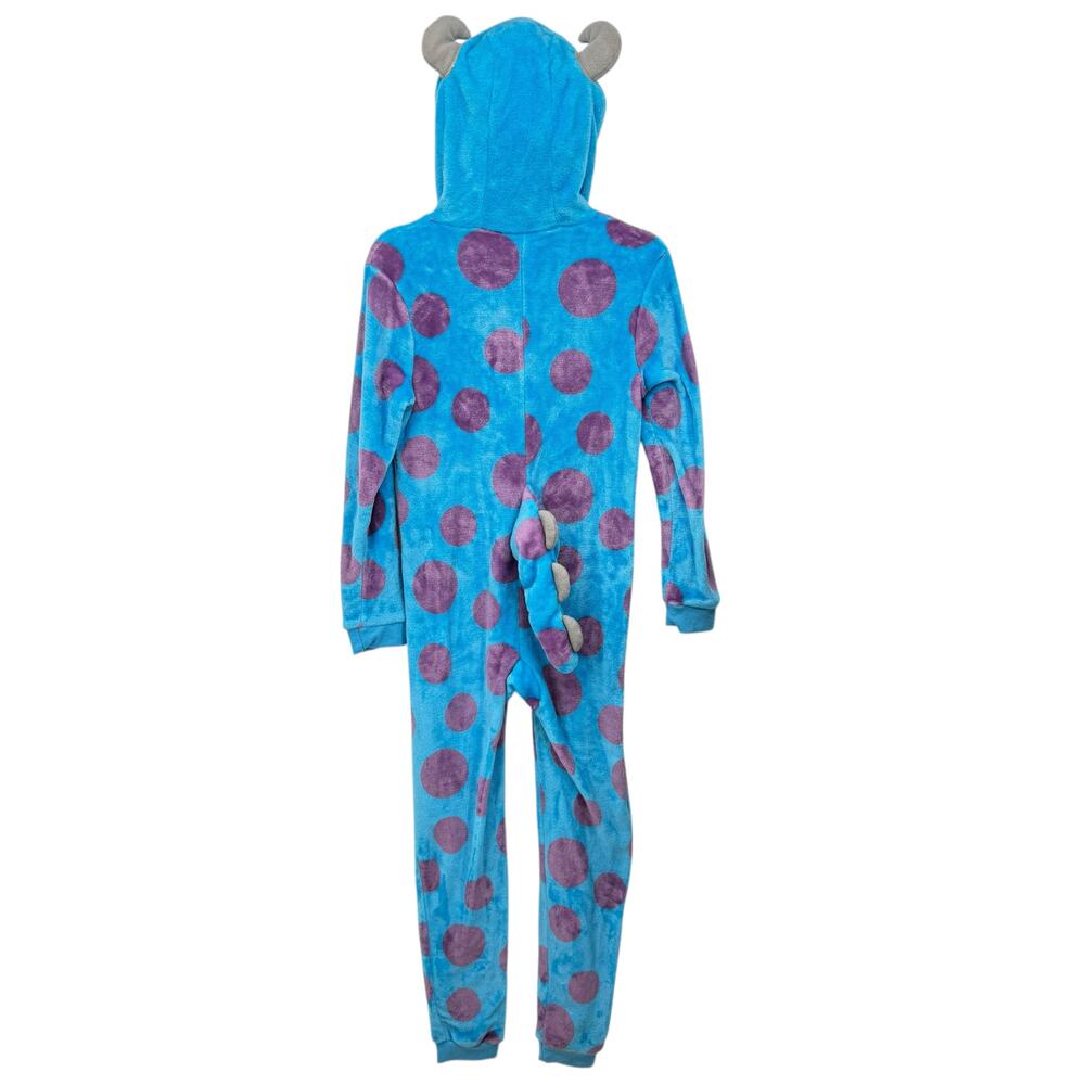 Monsters Inc Sully One Piece Costume Furry Unisex SZ 14 Yrs Blue Cozy Pajama - Picture 7 of 12